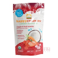happyyogis 美国禧贝有机酸奶小溶豆混合莓味